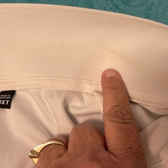 Murano Liquid Cotton short sleeve Men 3XT White&Black color-block Polo Shirt, - Picture 5 of 6